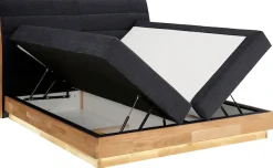 OTTO home Boxspringbett »JENNA in verschiedenen Farben und Breiten erhältlich« LED-Beleuchtung, mit zertifizierten, recycelten Bezugsstoffen