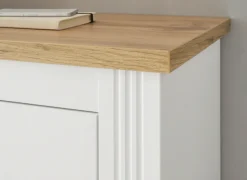 OTTO home Büromöbel-Set »Westminster, wohnliches Home-Office, Büro in zwei Farben verfügbar« Set, 2 tlg. enthält Sekretär und Sideboard im Landhausstil, mit Kabelkanal