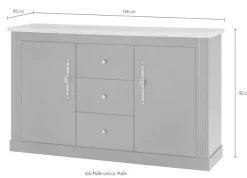 OTTO home Büromöbel-Set »Westminster« im romantischen Landhausstil, exclusiv by Otto
