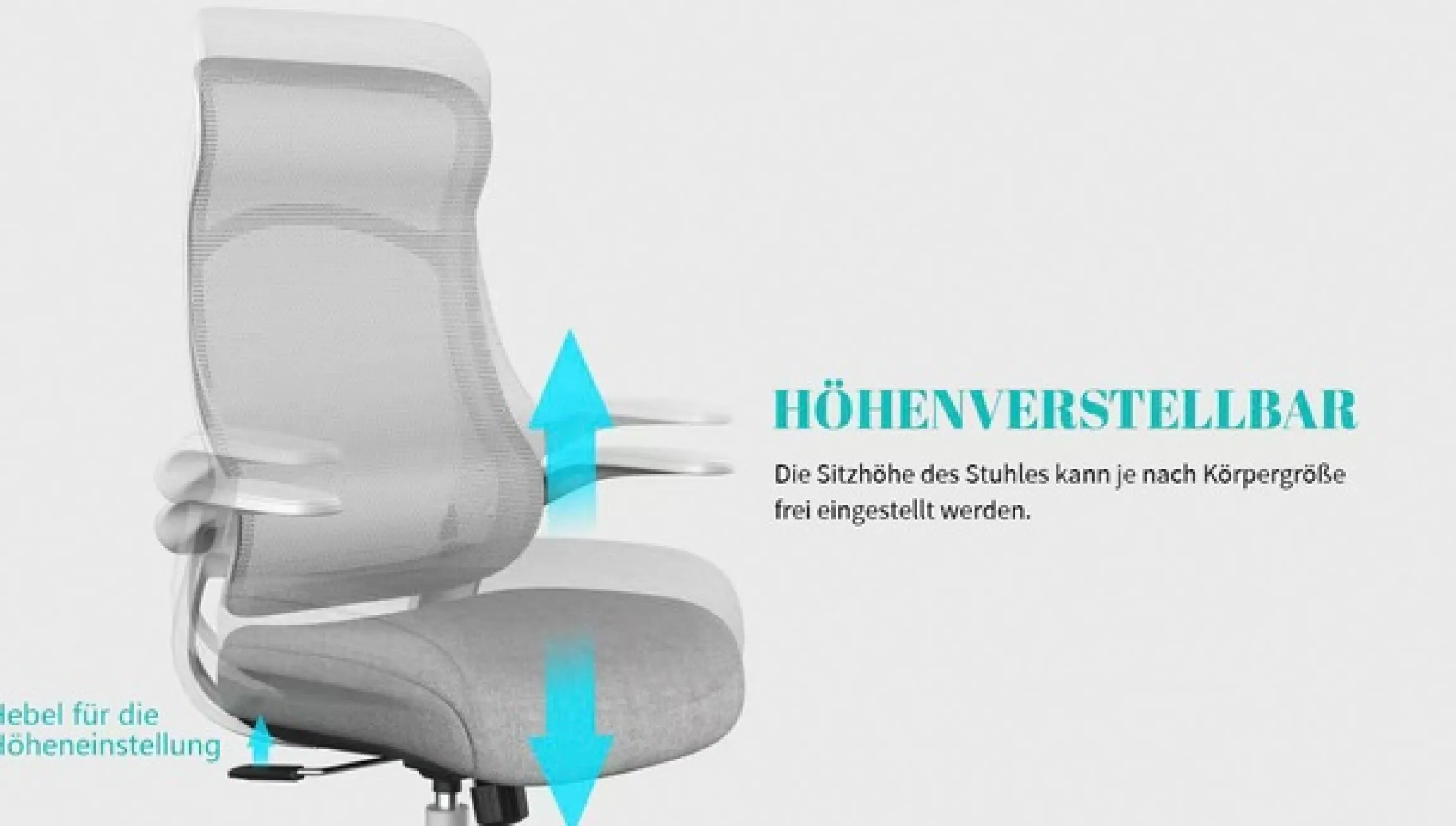 OTTO home Bürostuhl »Toico, Design-Schreibtischstuhl,« () ergonomische Rückenlehne, Lendenwirbelstütze & klappbaren Armlehnen