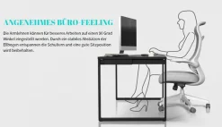 OTTO home Bürostuhl »Toico, Design-Schreibtischstuhl,« () ergonomische Rückenlehne, Lendenwirbelstütze & klappbaren Armlehnen
