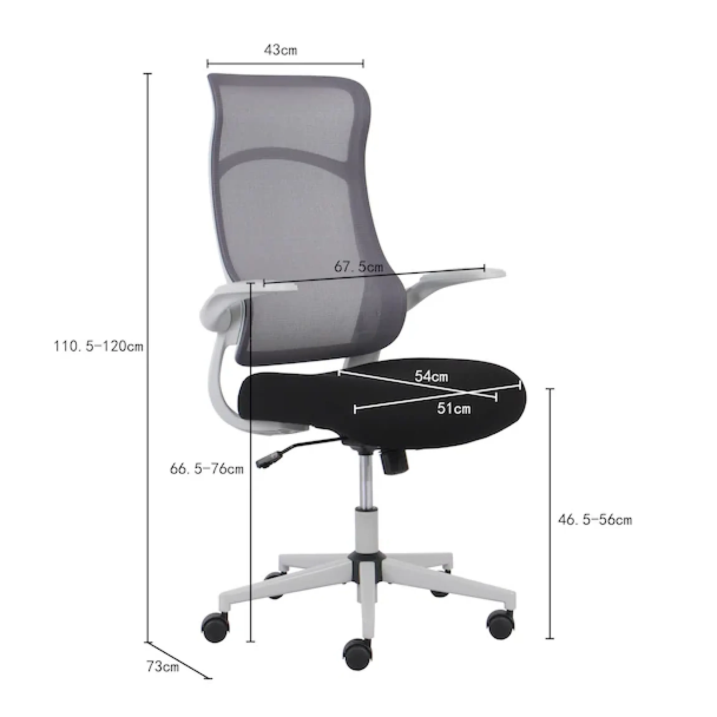 OTTO home Bürostuhl »Toico, Design-Schreibtischstuhl,« () ergonomische Rückenlehne, Lendenwirbelstütze & klappbaren Armlehnen