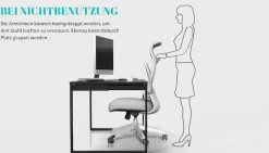 OTTO home Bürostuhl »Toico, Design-Schreibtischstuhl,« () ergonomische Rückenlehne, Lendenwirbelstütze & klappbaren Armlehnen