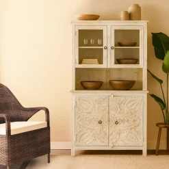 OTTO home Buffet »Prem« mit dekorative Fräsungen, handgefertigt, Unika-Möbel, Breite 107 cm