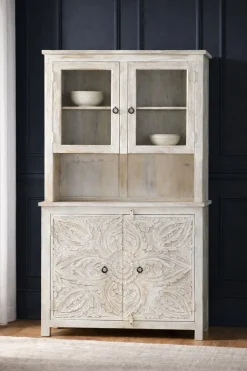 OTTO home Buffet »Prem« mit dekorative Fräsungen, handgefertigt, Unika-Möbel, Breite 107 cm