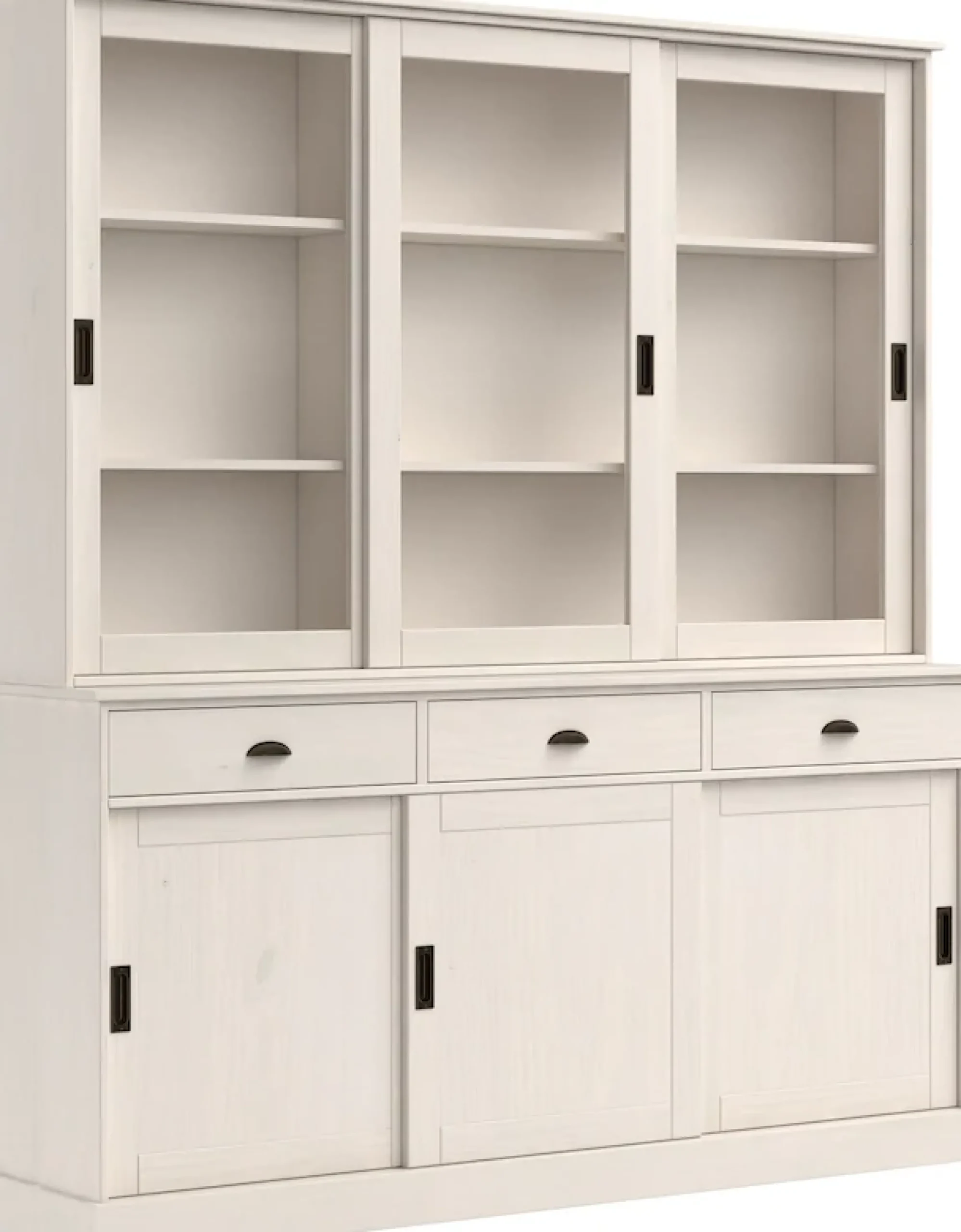 OTTO home Buffet »Schröder« mit 6 Schiebetüren, davon 3 mit Glaseinsatz,Br.170 cm, Kiefer massiv