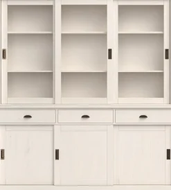 OTTO home Buffet »Schröder« mit 6 Schiebetüren, davon 3 mit Glaseinsatz,Br.170 cm, Kiefer massiv