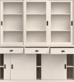 OTTO home Buffet »Schröder« mit 6 Schiebetüren, davon 3 mit Glaseinsatz,Br.170 cm, Kiefer massiv
