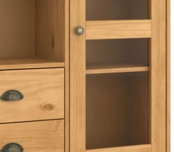 OTTO home Buffet »Turia« mit Glas- u. Lamellentüren, aus massivem Kiefernholz FSC®, Höhe 180 cm