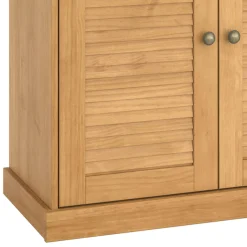 OTTO home Buffet »Turia« mit Glas- u. Lamellentüren, aus massivem Kiefernholz FSC®, Höhe 180 cm