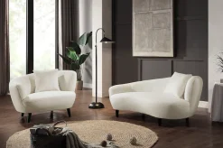 OTTO home Chaiselongue »Olivia« Nierenform-Sofa mit Zierkissen im Originalbezug