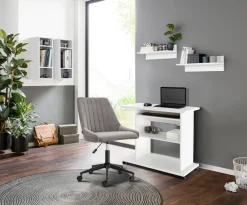 OTTO home Computertisch »LOKVE, Laptoptisch, Schreibtisch,« rollbar, Tastaturauszug, Towerfach, Druckerfach, Höhe 75 cm