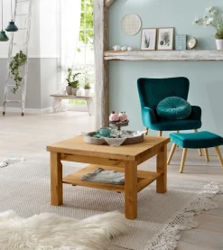 OTTO home Couchtisch »Antique« aus massiver Kiefer, FSC® zertifiziert, Breite 77 cm