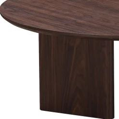 OTTO home Couchtisch »Cassian« 1 Stk. tlg. warme Walnussoptik, außergewöhnliches Kreuzgestell, Ø 80 cm