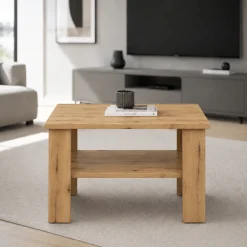 OTTO home Couchtisch »CT 2 Wohnzimmertisch, Sofatisch, Beistelltisch, Kaffeetisch« Mit Ablage, quadratisch/rechteckig, weiß Hochglanz oder Artisan-Dekor