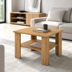 OTTO home Couchtisch »CT 2 Wohnzimmertisch, Sofatisch, Beistelltisch, Kaffeetisch« Mit Ablage, quadratisch/rechteckig, weiß Hochglanz oder Artisan-Dekor