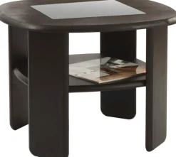 OTTO home Couchtisch »Jayden 2« massives Kiefernholz mit Glaseinsatz, Höhe 52 cm