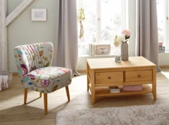 OTTO home Couchtisch »Leonis« Breite 89 cm, mit Schubladen und Ablageboden, massiver Kiefer,FSC®