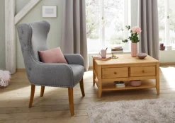 OTTO home Couchtisch »Leonis« Breite 89 cm, mit Schubladen und Ablageboden, massiver Kiefer,FSC®