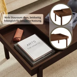 OTTO home Couchtisch »Norwin« Melaminoberfläche und robustes Gestell aus Eschenholz