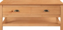 OTTO home Couchtisch »Schröder« mit 2 Schubladen und 1 Einlegeboden, aus massivem Kiefernholz