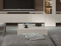 OTTO home Couchtisch »Sky45« (H/B/T): 36/90/90cm,Mit Rollen, lackiert mit wasserbasiertem UV-Lack