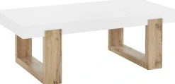 OTTO home Couchtisch »Solid« hochglanzfarbener weißer Tischplatte, in zwei unterschiedlichen Größen