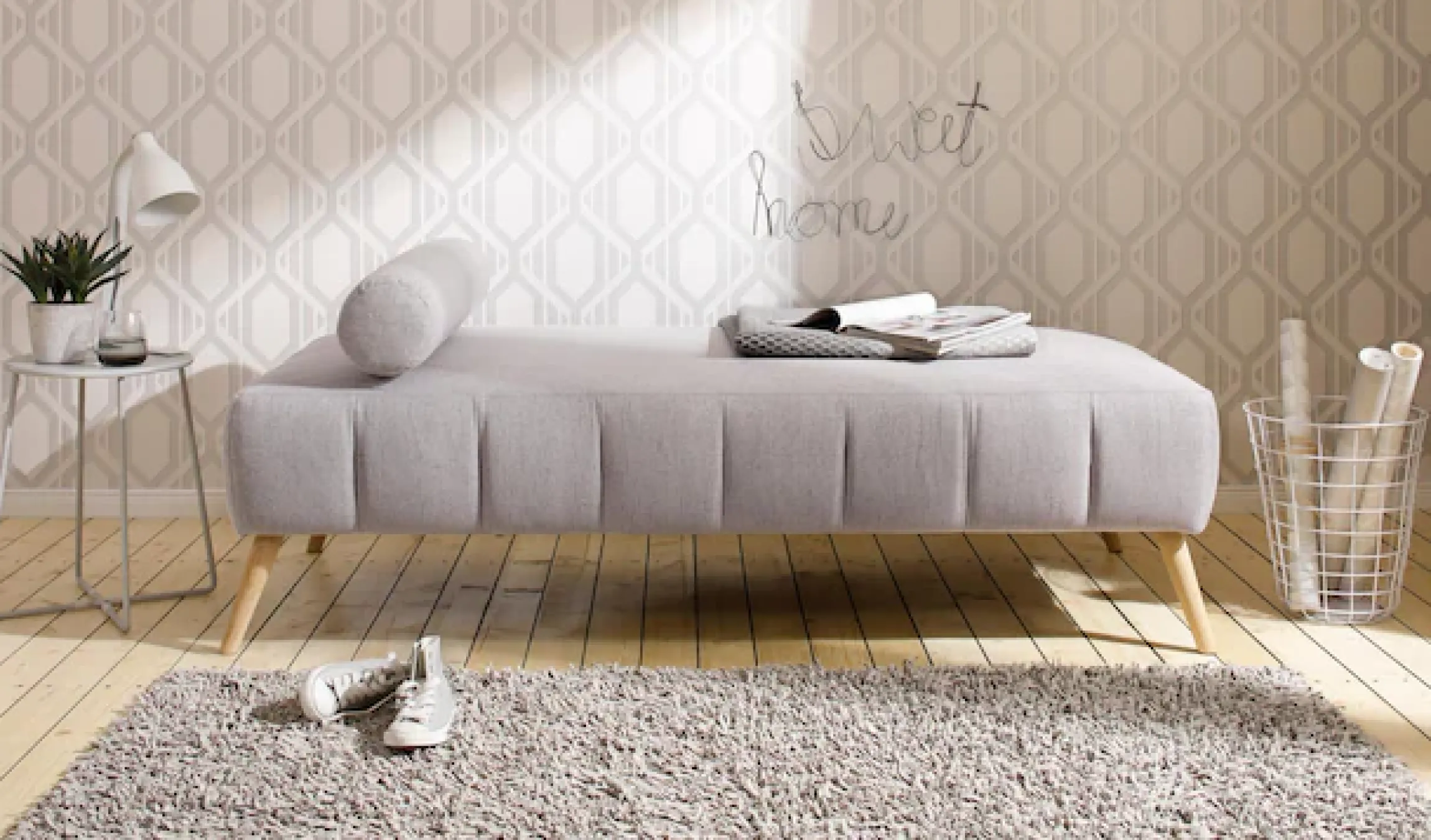 OTTO home Daybett »Lucy« mit losem Rollenkissen