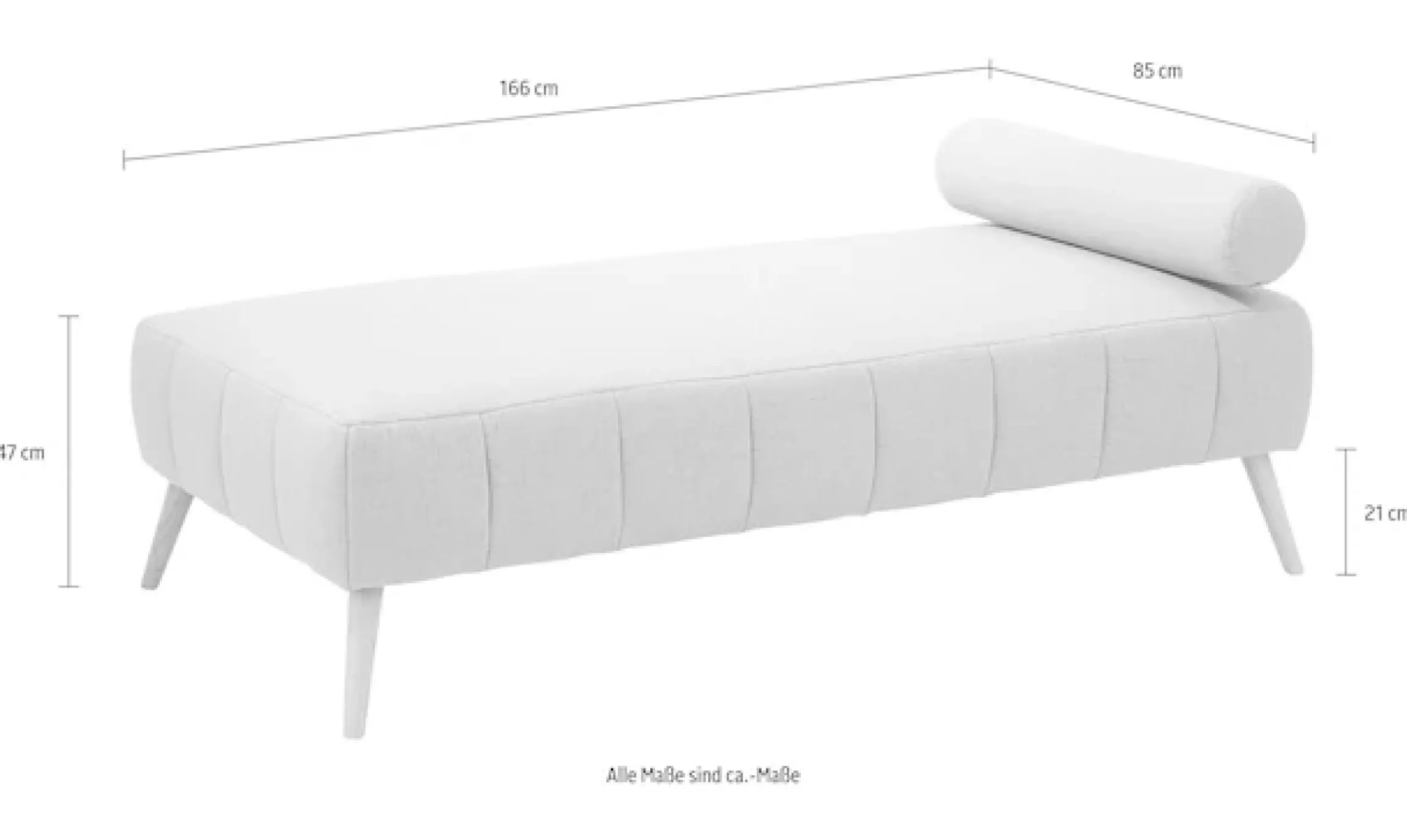 OTTO home Daybett »Lucy« mit losem Rollenkissen