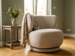 OTTO home Drehsessel »ANNELIN, Loungesessel, Clubsessel« 360° drehbar, Struktur-Bezug