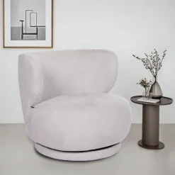 OTTO home Drehsessel »ANNELIN, Loungesessel, Clubsessel« 360° drehbar, Struktur-Bezug
