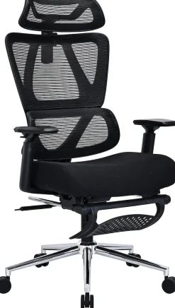 OTTO home Drehstuhl »Andora, moderner ergonomischer Schreibtischstuhl« () mit Fußstütze