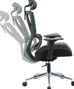 OTTO home Drehstuhl »Andora, moderner ergonomischer Schreibtischstuhl« () verstellbare Armlehne & Kopfstütze, Lendenwirbelstütze