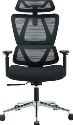 OTTO home Drehstuhl »Andora, moderner ergonomischer Schreibtischstuhl« () verstellbare Armlehne & Kopfstütze, Lendenwirbelstütze