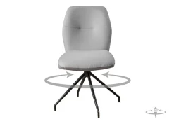 OTTO home Drehstuhl »Bruna Esszimmerstuhl,Polsterstuhl, Küchenstuhl, 4-Fußstuhl« () 360° drehbar, mit automatischer Rückstellung, 2-Stoff-Design