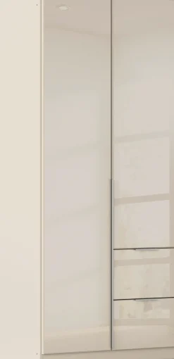 OTTO home Drehtürenschrank »Kleiderschrank Kleiderschränke Schrank Garderobe AGORDO mit Glasfront« in zwei Griff-Farben, Breiten 91-360 cm,mit Außenschubkästen, in 7 Breiten und 2 Höhen MADE IN GERMANY
