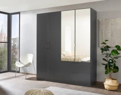 OTTO home Drehtürenschrank »Kleiderschrank Schrank Garderobe Wäscheschrank CHALLENGER« Breiten 181/226 cm, Höhen 197/210 cm,mit Spiegeltüren und geräumigen Schubladen MADE IN GERMANY