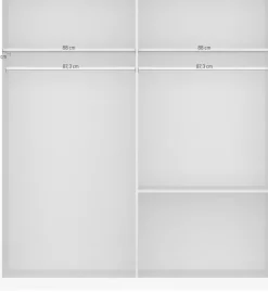 OTTO home Drehtürenschrank »Kleiderschrank Schrank Garderobe Wäscheschrank CHALLENGER« Breiten 181/226 cm, Höhen 197/210 cm,mit Spiegeltüren und geräumigen Schubladen MADE IN GERMANY
