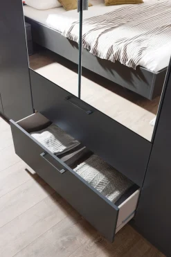 OTTO home Drehtürenschrank »Kleiderschrank Schrank Garderobe Wäscheschrank CHALLENGER« Breiten 181/226 cm, Höhen 197/210 cm,mit Spiegeltüren und geräumigen Schubladen MADE IN GERMANY