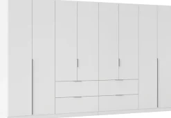 OTTO home Drehtürenschrank »Kleiderschrank Schrank Garderobe AGORDO mit Dekor- oder Hochglanzfront« in zwei Griff-Farben, Breite 360 cm,mit Außenschubkästen, Serie in 7 Breiten und 2 Höhen MADE IN GERMANY