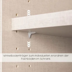 OTTO home Drehtürenschrank »Kleiderschrank Schrank Garderobe AGORDO mit Dekor- oder Hochglanzfront« in zwei Griff-Farben, Breite 360 cm,mit Außenschubkästen, Serie in 7 Breiten und 2 Höhen MADE IN GERMANY