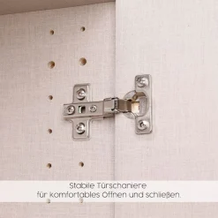 OTTO home Drehtürenschrank »Kleiderschrank Schrank Garderobe AGORDO mit Dekor- oder Hochglanzfront« in zwei Griff-Farben, Breite 181 cm,mit Außenschubkästen, Serie in 7 Breiten und 2 Höhen MADE IN GERMANY