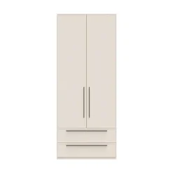 OTTO home Drehtürenschrank »Opera mit oder ohne Kranz inkl. LED-Bel. ,B92,137,182 oder 227 cm« Schubkästen, UV lackiert, Soft Close Funktion, Höhenverstellbare Füße