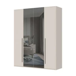 OTTO home Drehtürenschrank »Opera mit oder ohne Kranz inkl. LED-Bel. ,B 227,272,317 oder 362 cm« UV lackiert, Soft Close Funktion, Höhenverstellbare Füße