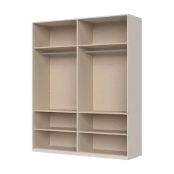 OTTO home Drehtürenschrank »Opera mit oder ohne Kranz inkl. LED-Bel. ,B 227,272,317 oder 362 cm« UV lackiert, Soft Close Funktion, Höhenverstellbare Füße