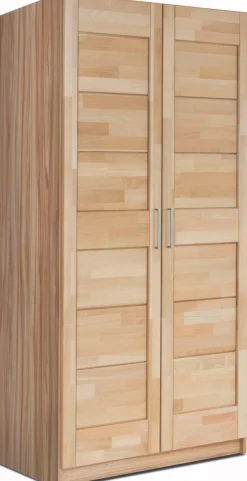 OTTO home Drehtürenschrank »Triest« teilmassiv, FSC®-zertifizierte Buche