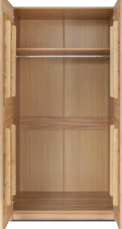 OTTO home Drehtürenschrank »Triest« teilmassiv, FSC®-zertifizierte Buche