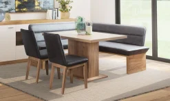 OTTO home Eckbankgruppe »Beluna + Cross Essecke Sitzgruppe Eckbank Küchenbank« Set, Eckbank, 2 Stühle und Tisch, 4 tlg. Sitzgruppe Esszimmer Stühle Tisch und Bank bequem gepolstert
