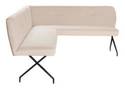 OTTO home Eckbankgruppe »Bruna Essecke, Sitzgruppe, Eckbankgruppe, Küchenbankgruppe« Set, 4tlg, 4 tlg. tlg. Stuhl: 360° drehbar (Rückst.), 2-Stoff-Design. Wellenfederung Eckbank