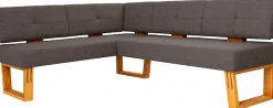 OTTO home Eckbankgruppe »Ponza Eckbank Küchenbank« Set, 4 Stk. tlg. Sitzgruppe Esszimmer Stühle Tisch und Bank bequem gepolstert
